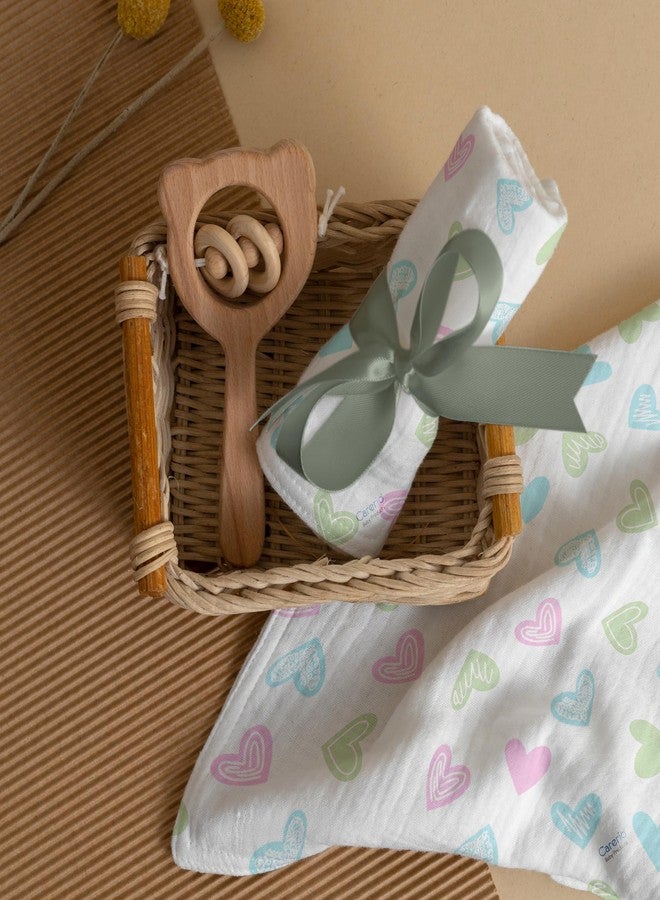 CARERIO Baby Wrapper Ultra-Soft, Breathable & Stretchy Baby Wrap for Newborns & Infants (Hearts of Joy (10)) - Image 2