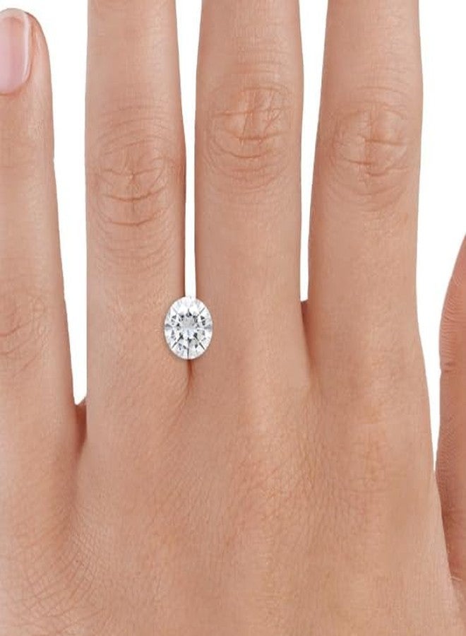 Original Certified Jeweltique! White Moissanite Stone मोसानाइट डायमंड Moissanite Loose Stone 0.50 Carat D Color VVS1 Clarity Round Moissanite Diamond Original Certified By Lab - Image 3