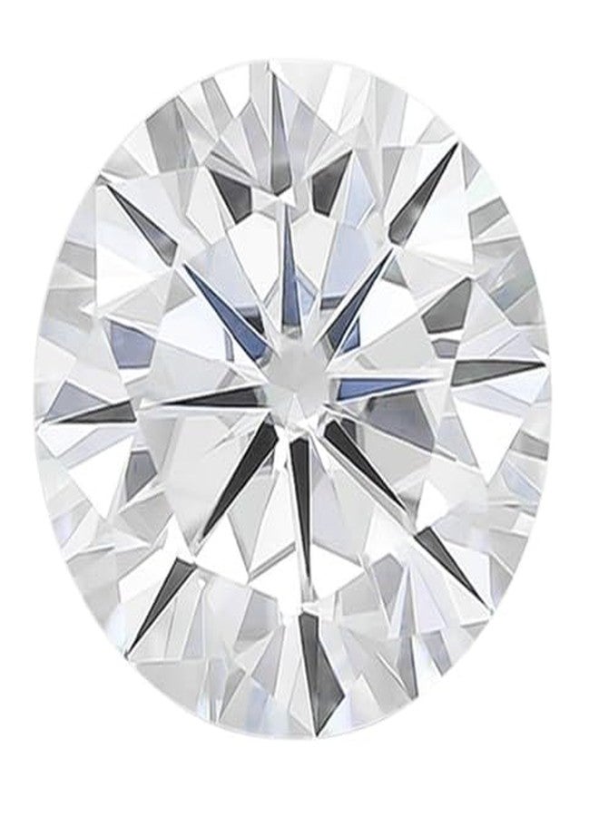 Original Certified Jeweltique! White Moissanite Stone मोसानाइट डायमंड Moissanite Loose Stone 0.50 Carat D Color VVS1 Clarity Round Moissanite Diamond Original Certified By Lab - Image 1