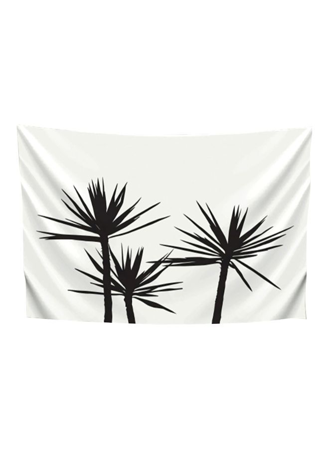NIBEMINENT Decorative Wall Hanging Tapestry White/Black 57x79inch - Image 1