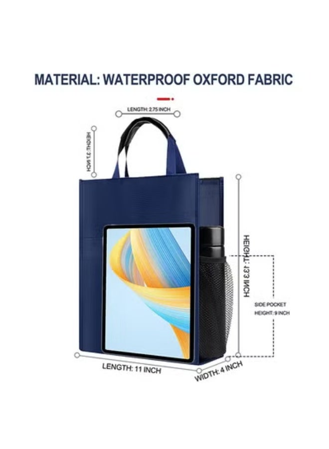 fantasize Waterproof Oxford Document Bag, Portable File Tote with Zipper and Net Pocket for B4 Books, Files and Laptop, Ideal for Business Meetings and Office Use (36 * 28 * 10cm) - Image 4