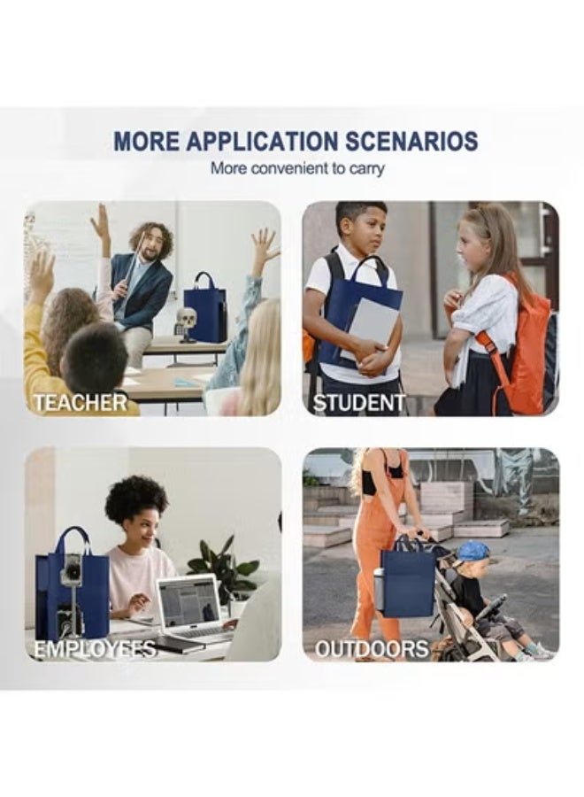 fantasize Waterproof Oxford Document Bag, Portable File Tote with Zipper and Net Pocket for B4 Books, Files and Laptop, Ideal for Business Meetings and Office Use (36 * 28 * 10cm) - Image 5