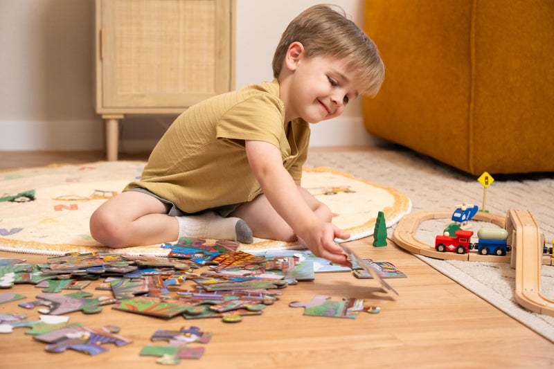 Crocodile Creek Above + Below 48-Piece Jigsaw Floor Puzzle - Fun Floor Puzzles for Kids Ages 4-8 - Day at The Aquarium - 18 x 24 inches Finished - Image 2