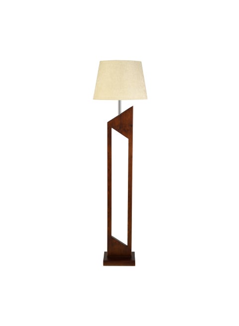 Modern Floor Lamp | Floor Lamp With A Distinctive And Unique Shape, Suitable For All Tastes | Color: Brown × Beige | Size: 150x19x24 cm