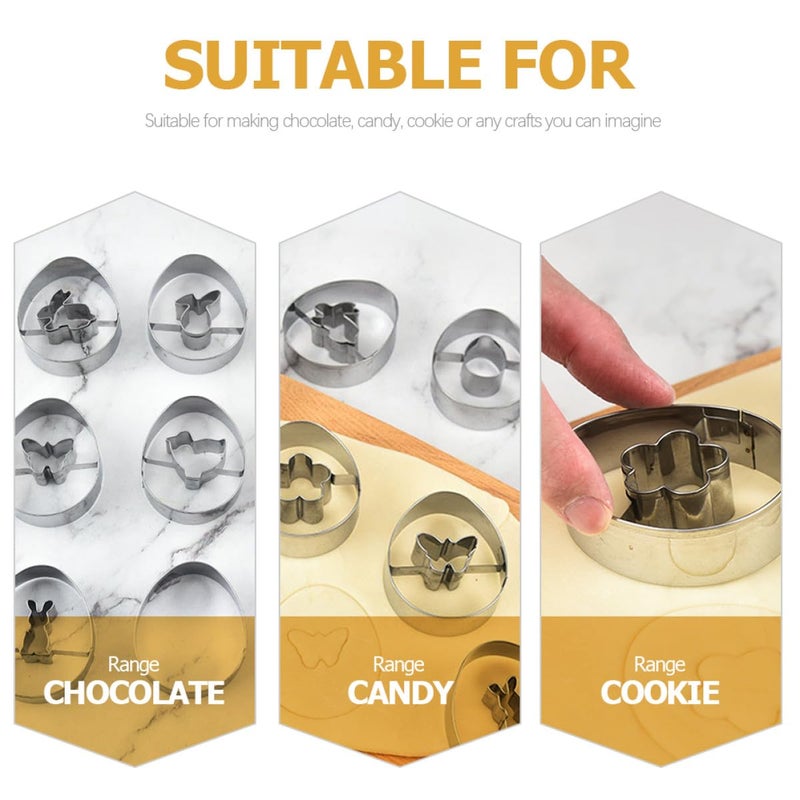 9Pcs Stainless Steel 3D Cookie Cutters Set For Holiday Baking Biscuit Molds - Image 5