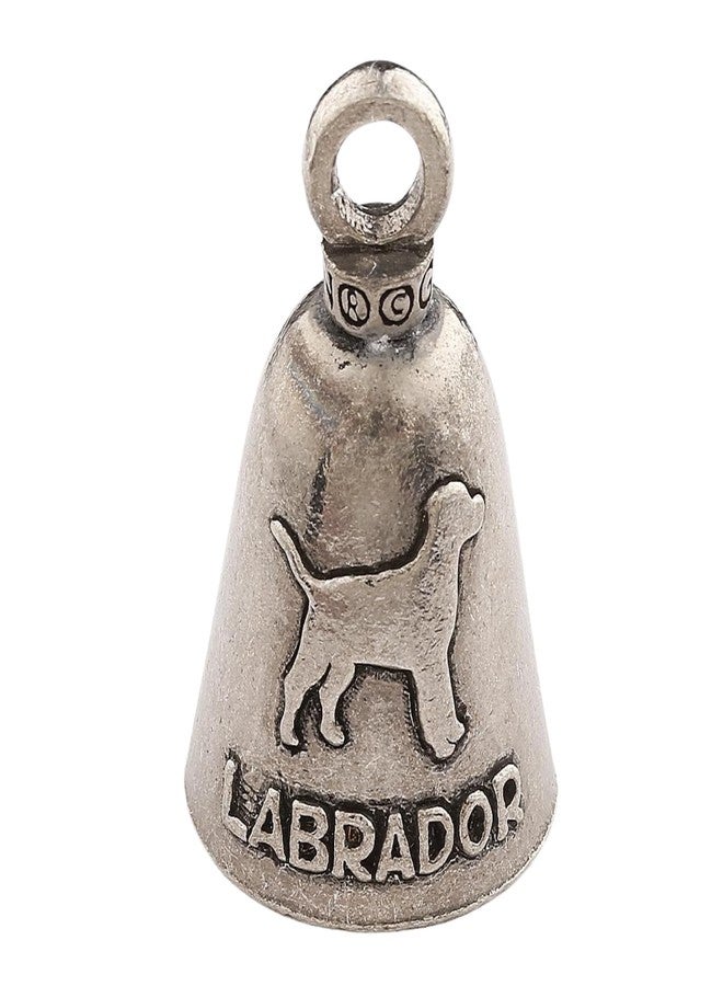 Guardian Bell Labrador Good Luck Bell w/Keyring & Black Velvet Gift Bag | Motorcycle Bell | Lead-Free Pewter | Made in USA - Image 2