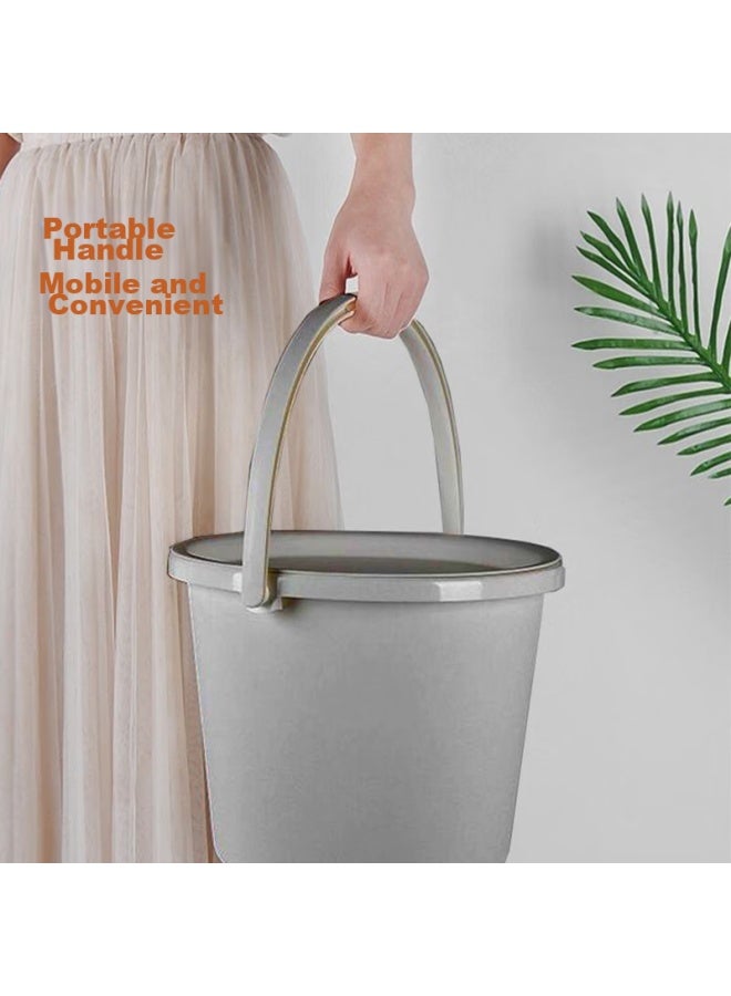 Houya Face Basin Bucket, 28cm, 3-piece Set, Handheld Water Bucket, Thick Plastic, For Home Use, Cleaning, Laundry, Student Dormitory - Image 3