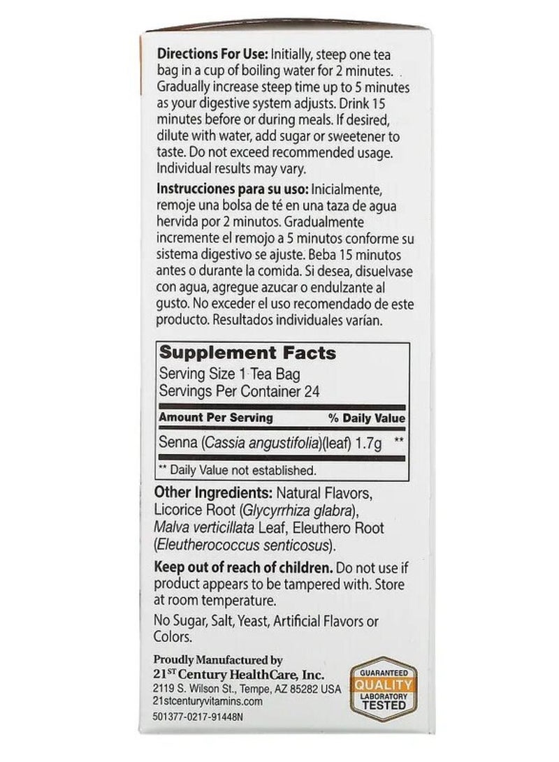 21st Century Herbal Slimming Tea, Orange Spice, Caffeine Free, 24 Tea Bags, 1.7 oz (48 g) - Image 2