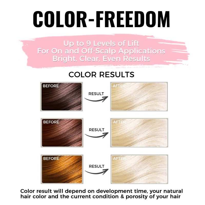 Bleach for Hair Lightening, Professional Hair Bleaching Powder, High Performance Up to 9 Levels of Lift for Hair Highlights & Lightening - Image 2