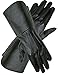 SI MENS MEDIEVAL RENAISSANCE UNLINED GAUNTLET GLOVES XL BLACK - Image 2