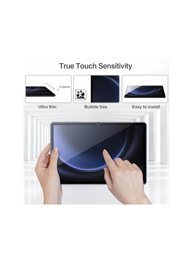 Procases 2 Pack Screen Protector For Galaxy Tab S9 Fe 10.9 Inch S9 2023 Tab S8 2022 Tab S7 2020 11 Inch 9H Hardness Tempered Glass Screen Film Guard For Galaxy Tablet Sm X510 X710 X700 T870 - Image 4