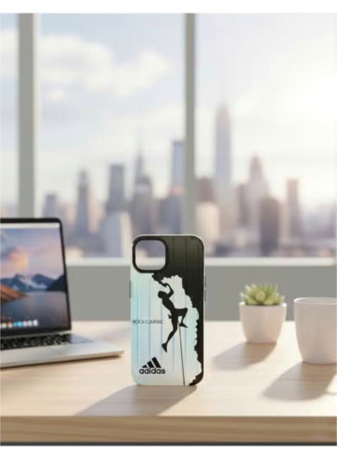 FOR APPLE IPHONE 12 PRO MAX - The Athlete: "Adidas ‘ROCX CUMSNC’ Rock Climbing Silhouette Phone Case - Image 3