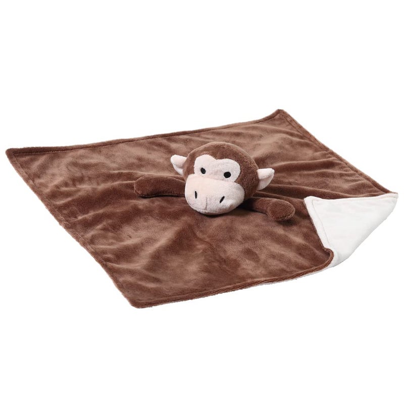 CREVENT Cozy Plush Baby Security Blanket Loveys for Baby Boys with Animal Face, Baby Shower/Birthday Gifts for Newborns Infant Toddler (Brown Monkey) - Image 5