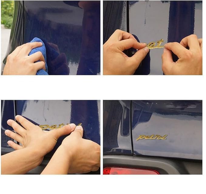 OAN Petrol Emblem Sticker for Car Fuel Tank (Golden) - Image 4