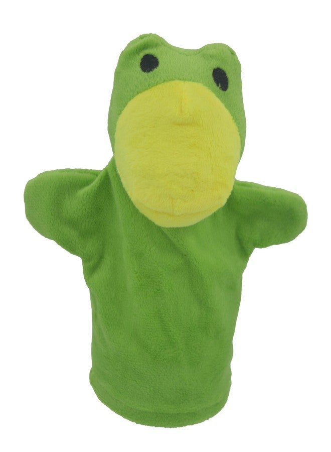 Elfactory Animal Hand Puppet for Kids - Educational Storytelling Interactive Plush Animal Hand Puppet for Learning (4-8 inches) (Frog) - Image 2
