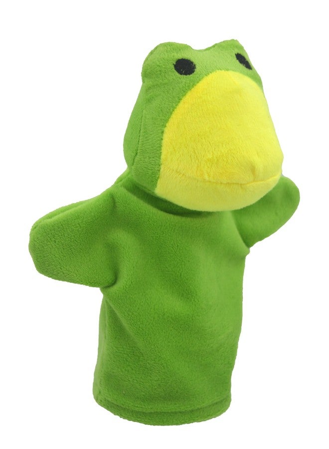 Elfactory Animal Hand Puppet for Kids - Educational Storytelling Interactive Plush Animal Hand Puppet for Learning (4-8 inches) (Frog) - Image 1