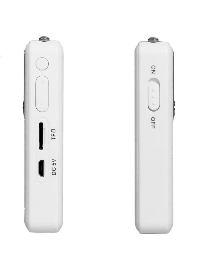 Panda Panda 6204 All-Band Radio, Elderly-Friendly, Mini Portable Radio With Card Slot, Rechargeable Semiconductor Speaker (White) - Image 3