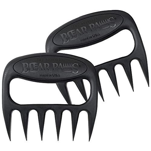 Bear Paws Meat Claws - The Original Meat Shredder Claws for Pulled Pork, USA Made - Easily Lift, Shred, Pull and Serve Pork, Chicken, Brisket and Turkey - Gift for Dad on Father's Day! (Red) - Image 1
