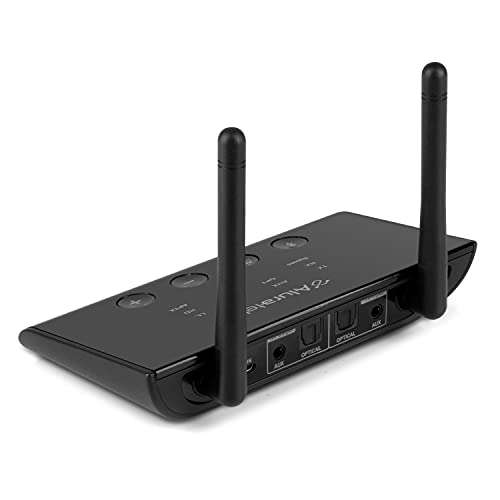 Aluratek Bluetooth Audio Receiver and Transmitter with Low Latency, Dual Antenna, Support Up to 100 Foot Range for Wireless from TV to Headphone/Speaker, PC, Home Theatre - ABCD54F - Image 2