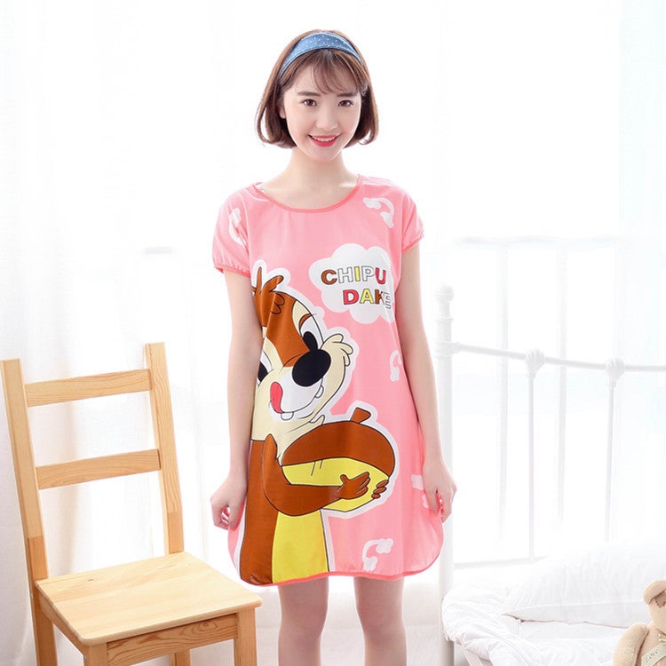 Cartoon Sweet Cute One-piece Nightgown 333#31