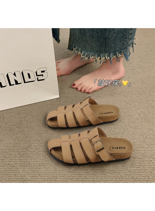 SAFIYA Saturday's 2025 New Fashion Slippers For Women, Summer Outdoor Wear, High-end Comfortable Mule Slippers For Women - Image 2