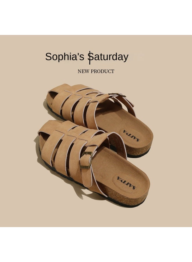 SAFIYA Saturday's 2025 New Fashion Slippers For Women, Summer Outdoor Wear, High-end Comfortable Mule Slippers For Women - Image 3