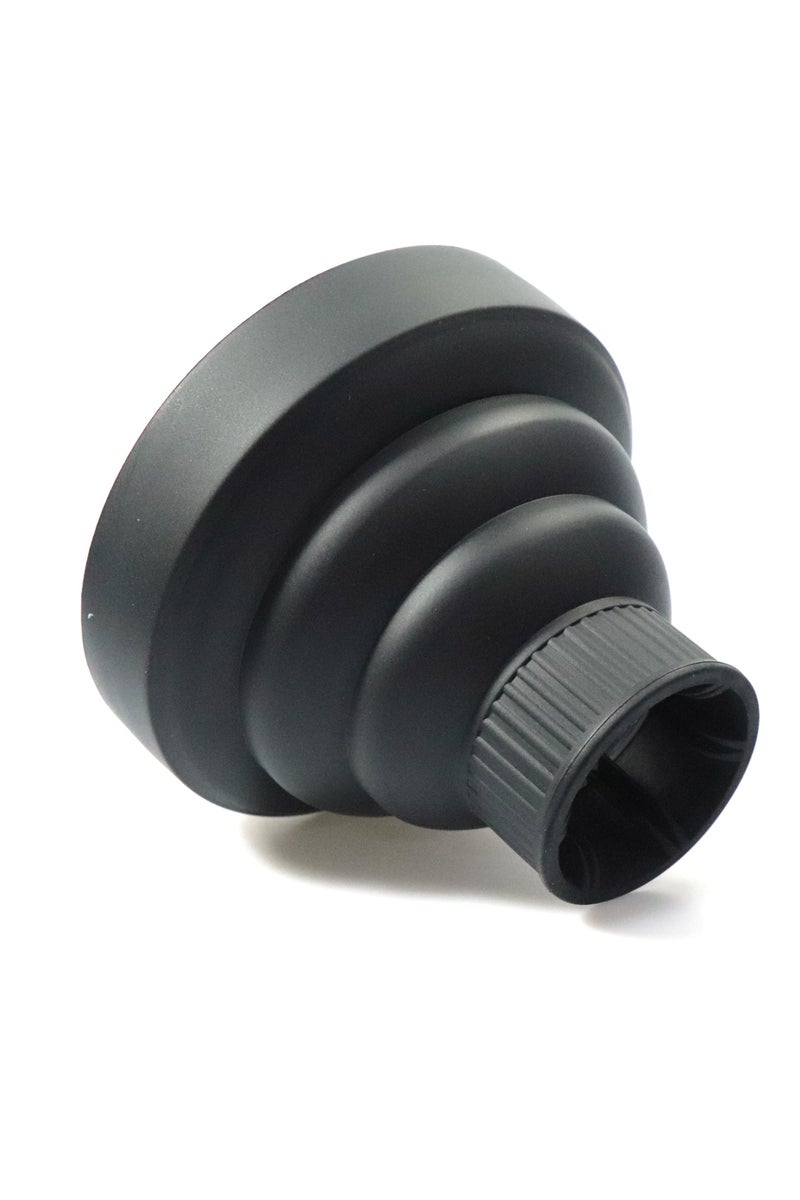 CMGTYYD. ملحق موزع هواء قابل للطي لمجففات الشعر، موزع هواء سيليكون محمول للشعر المجعد، فوهة عالمية بقطر 1.57-1.99 بوصة، مثالي للسفر، وصالونات التجميل، والاستخدام المنزلي (أسود) - Image 3