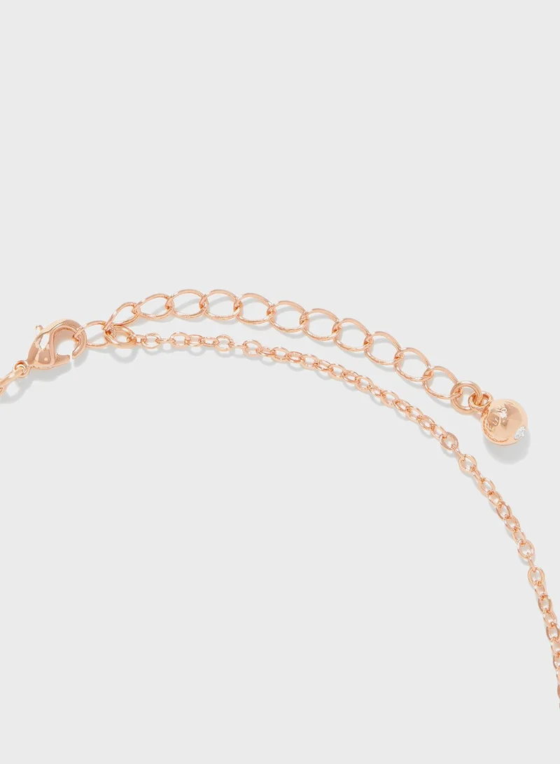 Ted Baker Leama Luunar Pave Heart Pendant Necklace