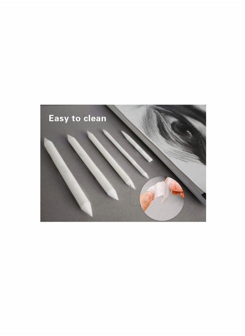 Generic - 12 PCS Blending Stumps and Paper Art Blenders with Sandpaper Pencil Sharpener Pointer for Student Artist Charcoal Sketch Drawing Tools - Image 1