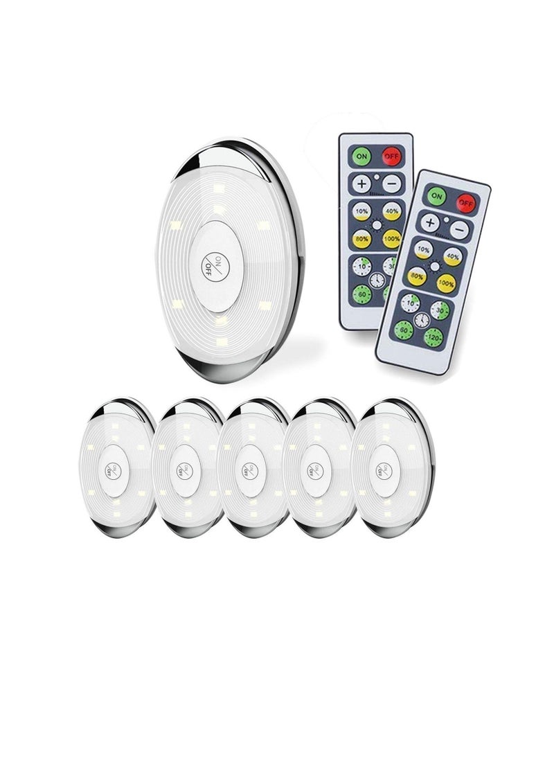 LED Puck Light, led Lights Battery Operated with Remote Control, Wireless Soft Lighting, Under Cabinet Lighting for Kitchen, Timer+ Dimmer, table light, 7 colors
