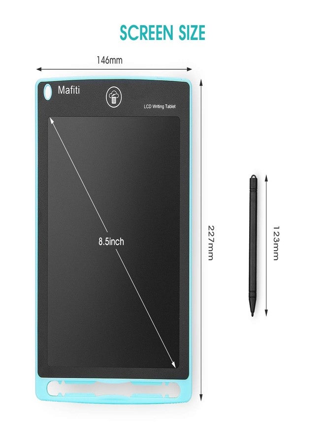 Mafiti LCD Writing Tablet 8.5 Inch Electronic Writing Drawing Pads Portable Doodle Board Gifts for Kids Travel Toys for Toddler Birthday for Boys Girls Age 3 4 5 6 7 8 Cyan - Image 3