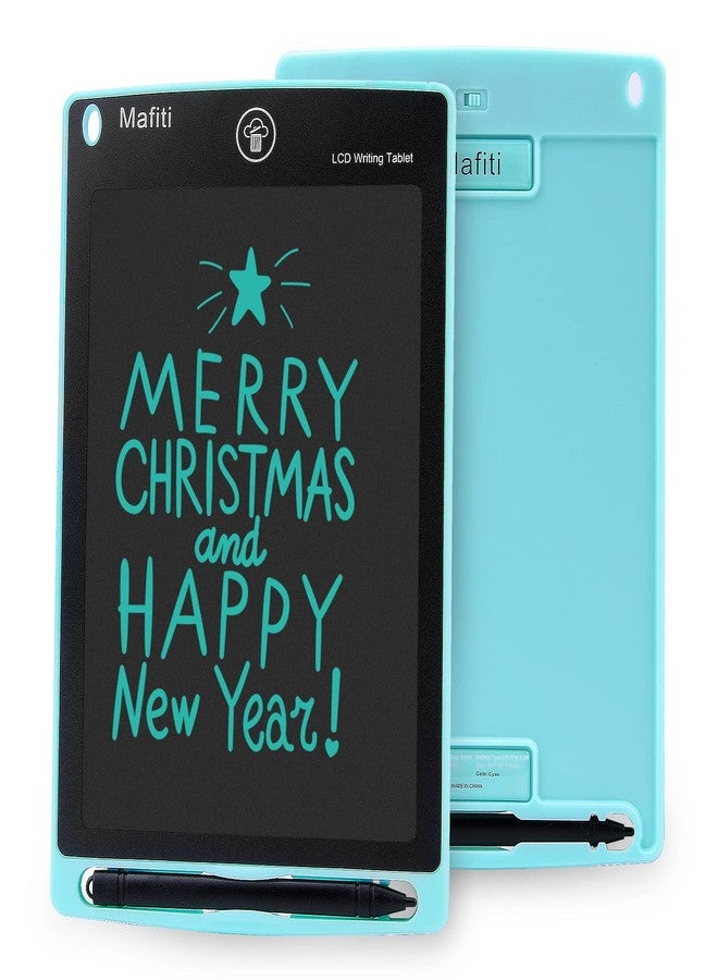 Mafiti LCD Writing Tablet 8.5 Inch Electronic Writing Drawing Pads Portable Doodle Board Gifts for Kids Travel Toys for Toddler Birthday for Boys Girls Age 3 4 5 6 7 8 Cyan - Image 1