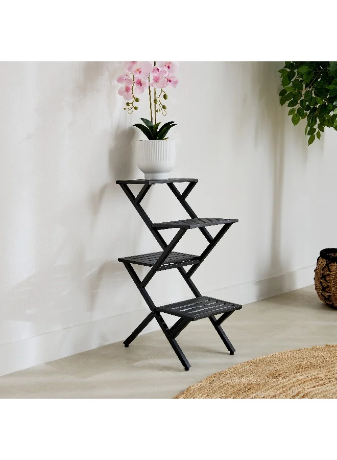 Home Box Vista Modern Metal 4-Tier Planter Stand - 37.5x25.5x61.5 cm