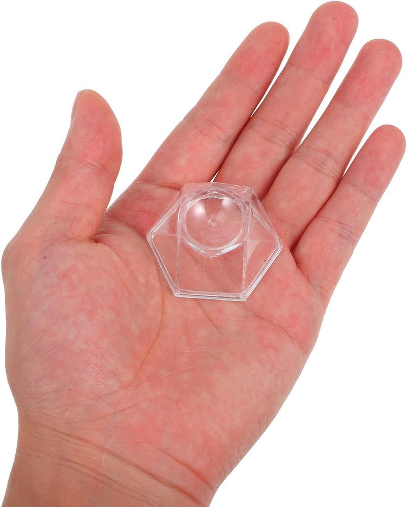 BETOOKY 20pcs Hexagon Acrylic Ball Display Stands Sphere Holder Pedestals for Minerals Crystals Tennis Baseballs Home Décor Exhibition - Image 4