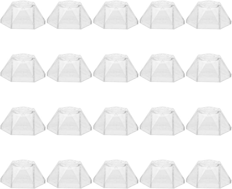 BETOOKY 20pcs Hexagon Acrylic Ball Display Stands Sphere Holder Pedestals for Minerals Crystals Tennis Baseballs Home Décor Exhibition - Image 1