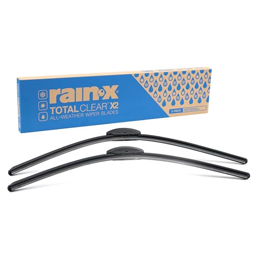 Rain-X RainX 810337 Total Clear Beam Wiper Blades 20 20 Windshield Wipers for AllWeather Performance Rubber Squeegee for Smooth Clean Wipe Quiet Operation 2 Pack Value - Image 1