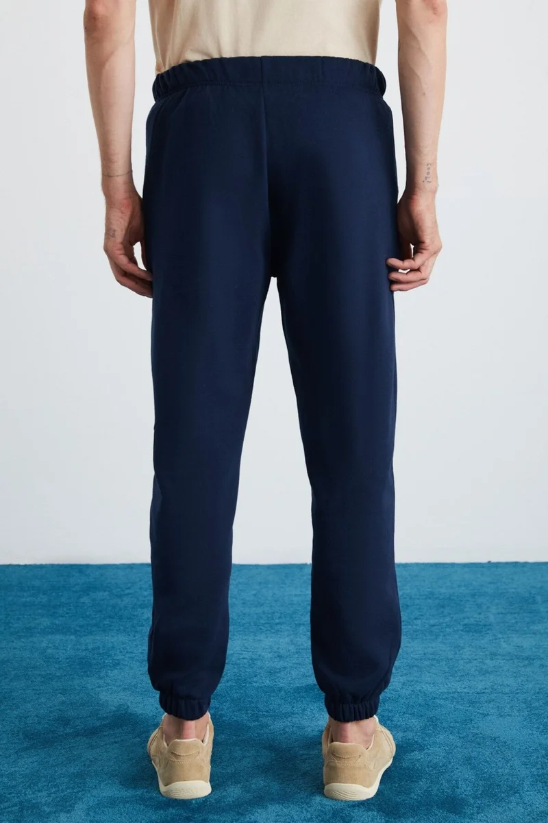 GRIMELANGE Nottingham Men's 2-Piece Set Relaxed Organic Cotton Navy Blue Tracksuit