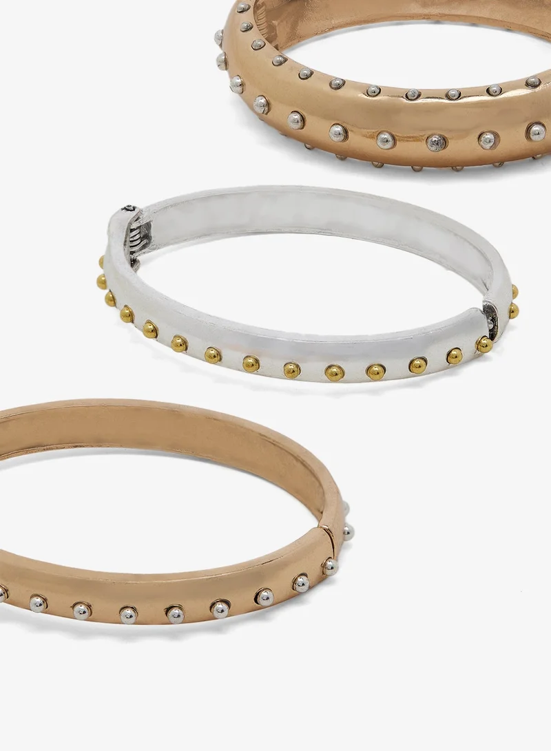 Ella Gold Chunky Bangles Set for Women | Best Price UAE