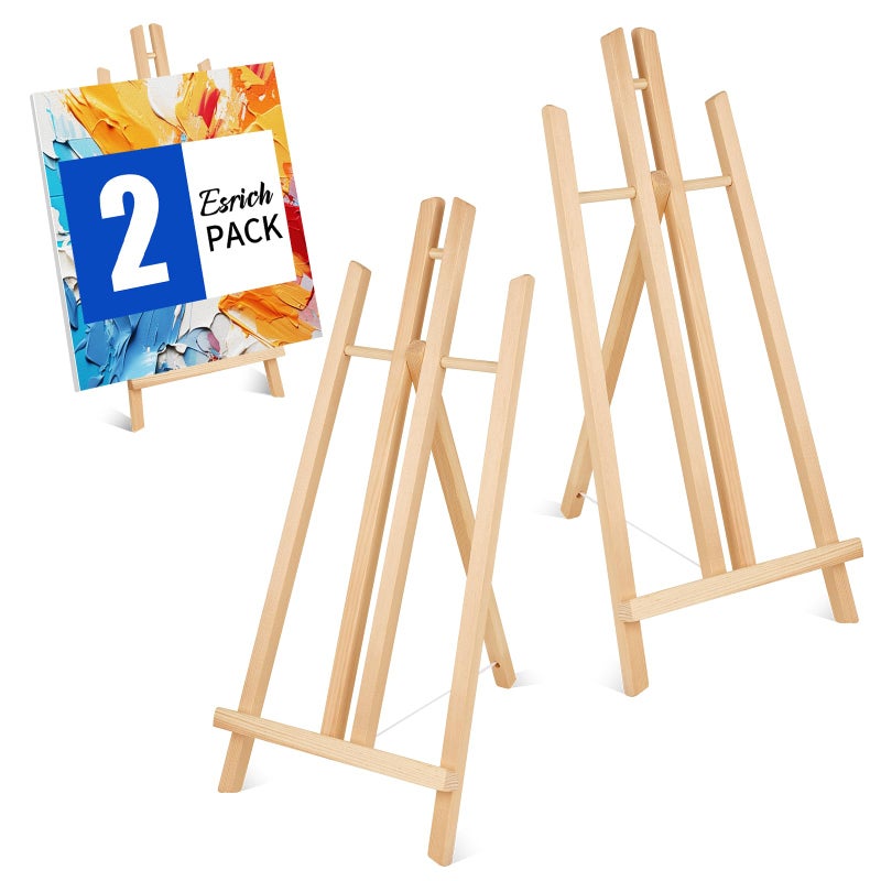 ESRICH 2pcs 17 Inch Tabletop Easels Easel Stand for PaintingTripod Painting Party Easel Kids Student Desktop Easel for PaintingPaint Easel for Canvas Paint
