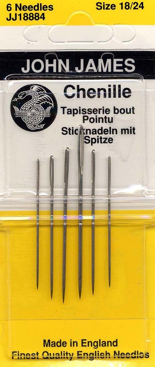 Colonial Needle Chenille Hand Needles-Size 18/24 6/Pkg - Image 2