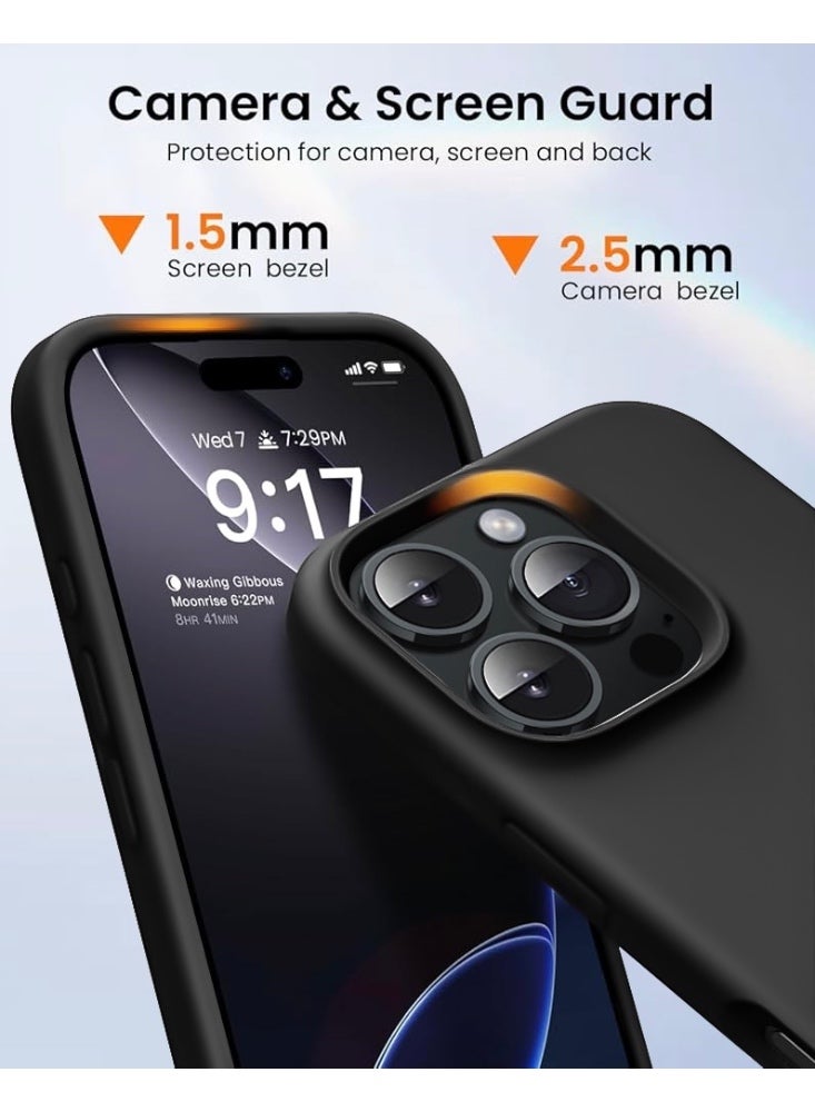 RITY iPhone 16 Pro Silicone Case – Premium Design with Ultra-Soft Touch, Shock-Resistant, Full Protection with Luxurious Microfiber Lining - Image 4