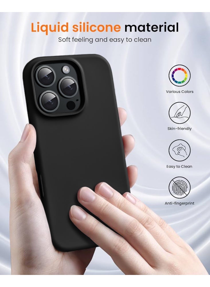 RITY iPhone 16 Pro Silicone Case – Premium Design with Ultra-Soft Touch, Shock-Resistant, Full Protection with Luxurious Microfiber Lining - Image 2