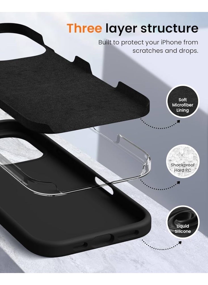 RITY iPhone 16 Pro Silicone Case – Premium Design with Ultra-Soft Touch, Shock-Resistant, Full Protection with Luxurious Microfiber Lining - Image 5
