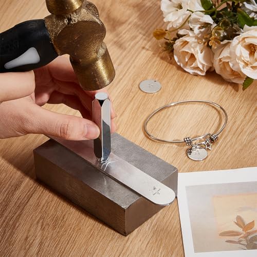 BENECREAT 6mm 1/4" Star Design Stamps, Metal Punch Stamp Stamping Tool - Electroplated Hard Carbon Steel Tools to Stamp/Punch Metal, Jewelry, Leather, Wood - Image 3