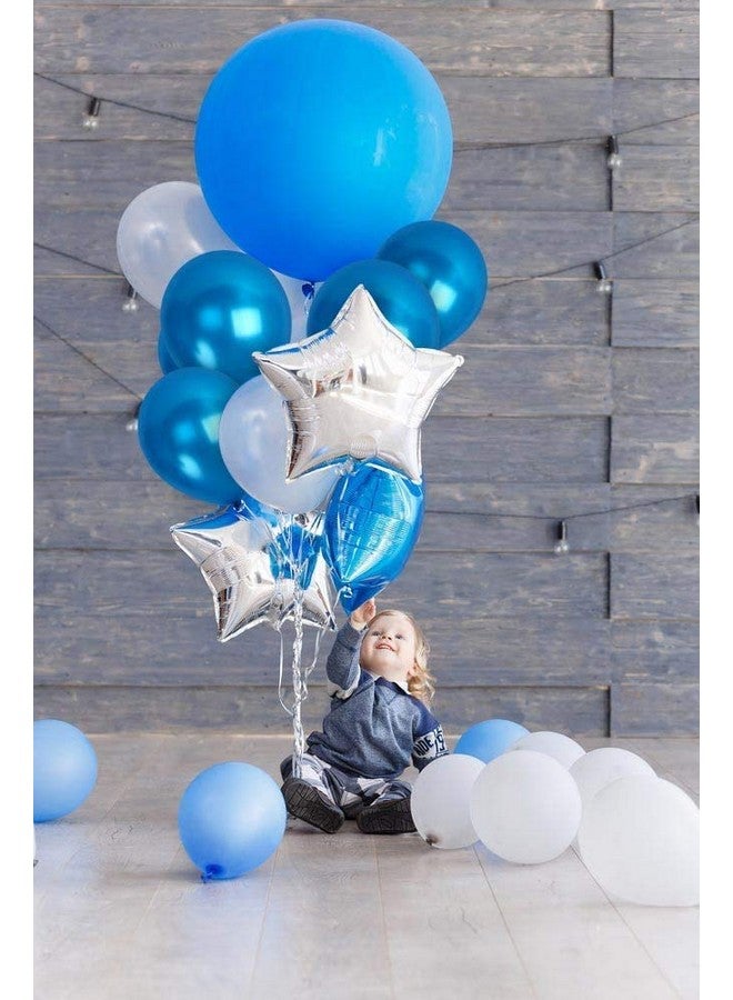 HEMITO Premium Metallic Latex Balloons Pack Of 100 Blue HD Balloons for Decoration (Blue, Pack Of 100) - Image 5