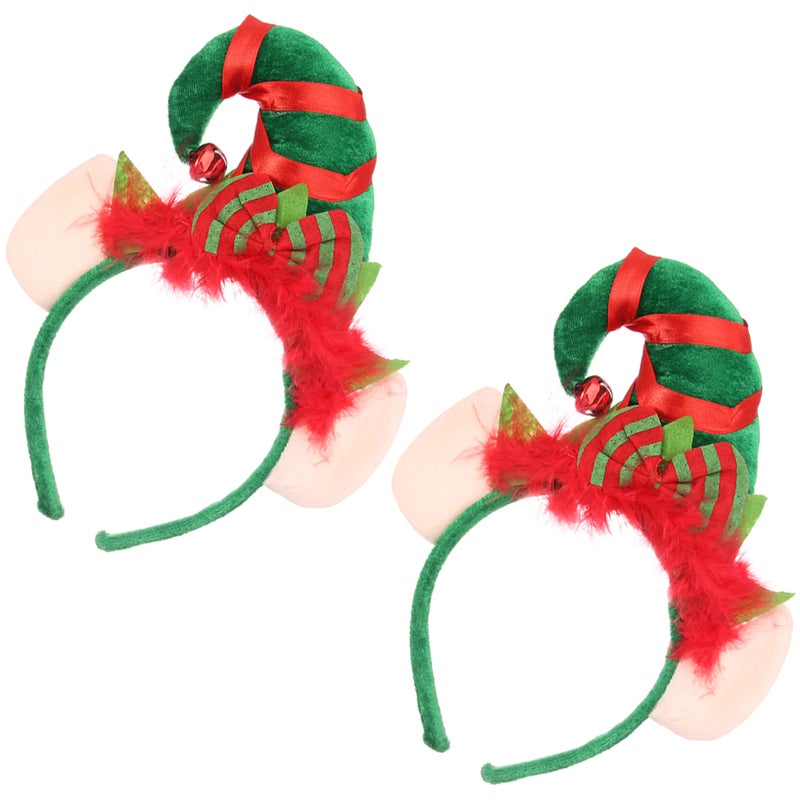 2Pcs Decorative Headdresses Elements Hairbands Multi-function Headbands Hair Accessory - Image 1