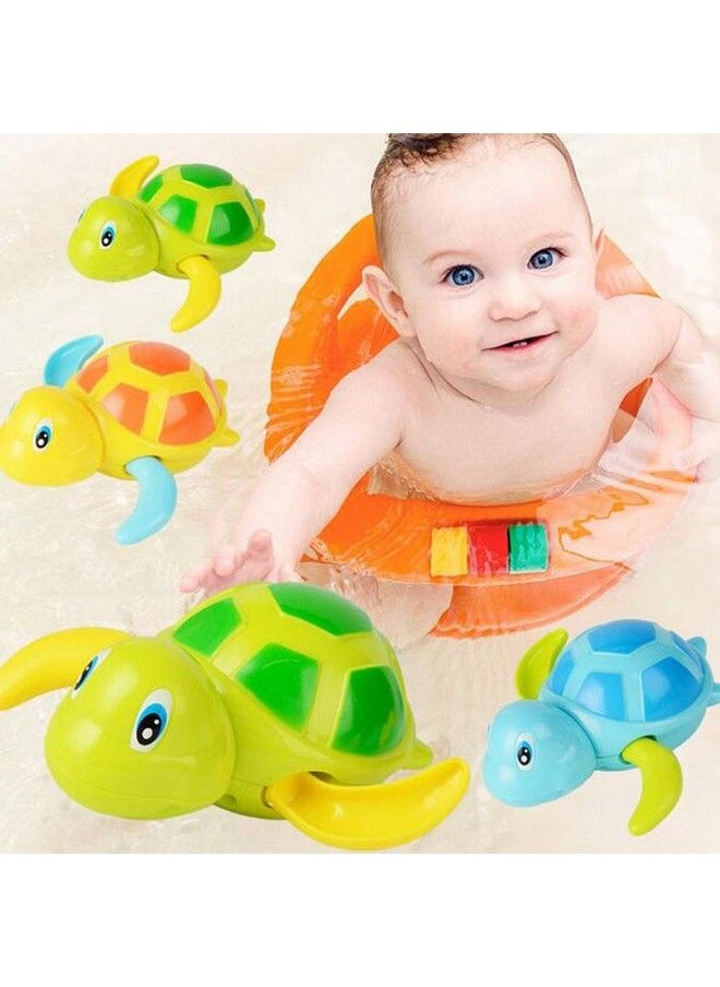WedFeir - 3Pcs Bath Swimming Turtle Toy For Baby Toddler, Wind Up Chain Bathing Water Toy, Swimming Bathtub Pool Cute Swimming Turtle Toys For Boys Girls. - Image 1