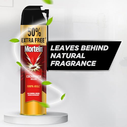 Mortein 625 ml - Fresh Fragrance, Cockroach Killer Spray, Crawling Insect Killer with Deep-Reach Nozzle | 100% Kill Guarantee - Image 4