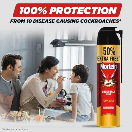 Mortein 625 ml - Fresh Fragrance, Cockroach Killer Spray, Crawling Insect Killer with Deep-Reach Nozzle | 100% Kill Guarantee - Image 5