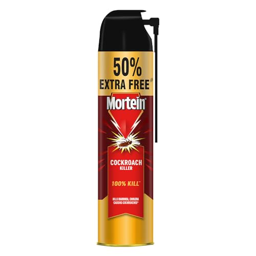 Mortein 625 ml - Fresh Fragrance, Cockroach Killer Spray, Crawling Insect Killer with Deep-Reach Nozzle | 100% Kill Guarantee - Image 1